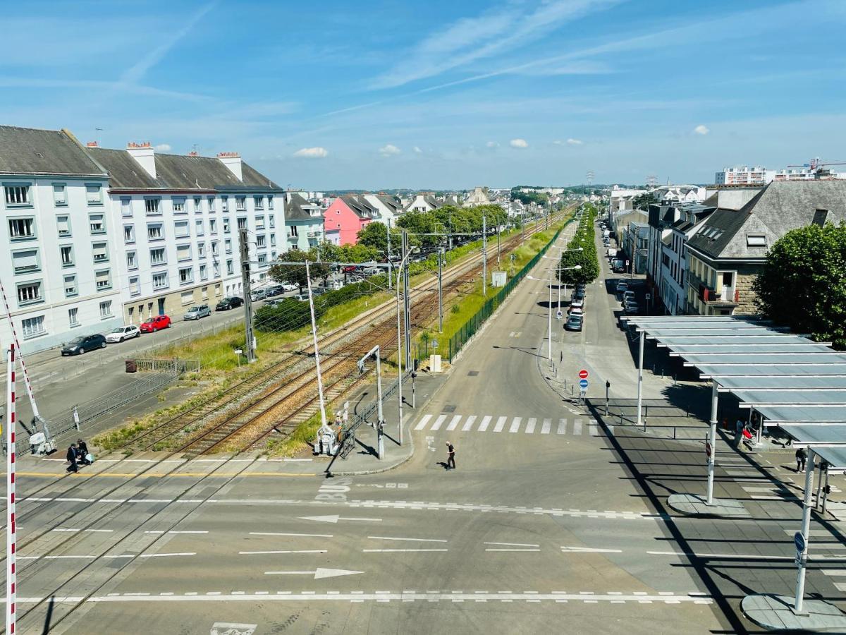 Studio 5 charmant tout équipé à la gare de Lorient Exterior foto